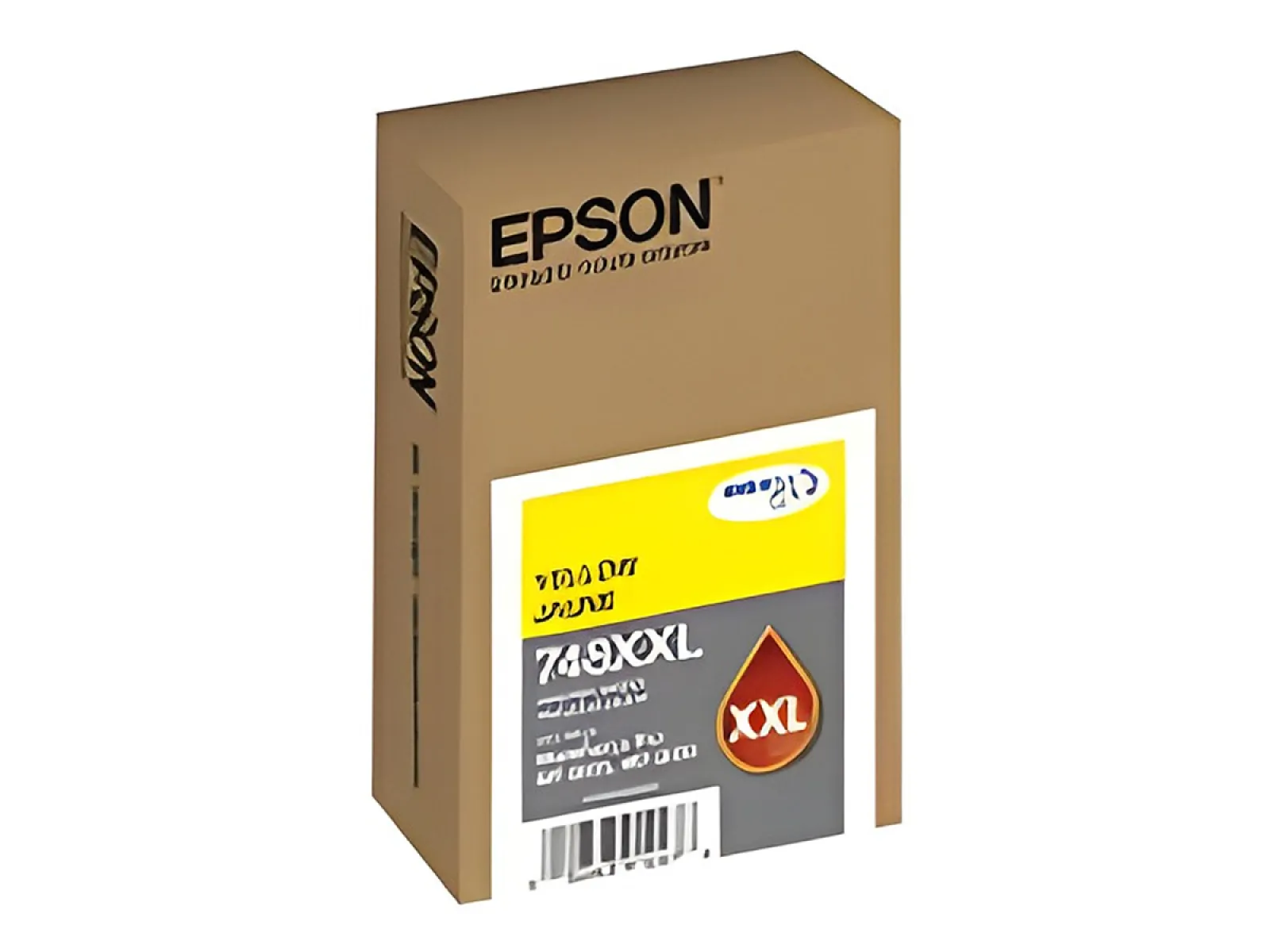 Epson 748XXL - XL - amarillo - original-cartucho de tinta-para WorkForce Pro WF - 6090, WF - 6590, WF - 8090, WF - 8090 D3TWC, WF - 8590, WF - 8590 D3TWFC