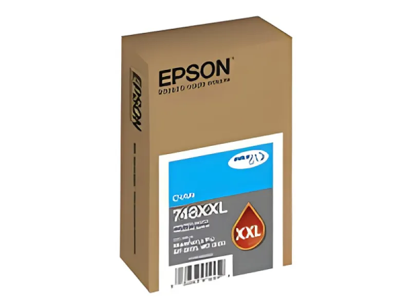 Epson 748XXL - XL - cián - original-blíster con alarmas de RF/acústica-cartucho de tinta-para WorkForce Pro WF - 6090, WF - 6590, WF - 8090, WF - 8090 D3TWC, WF - 8590, WF - 8590 D3TWFC