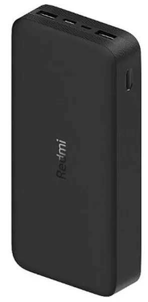 Xiaomi Redmi - Cargador portátil - 20000 mAh - 74 Wh - 18 vatios - 3.6 A-Fast Charge - 2 conectores de salida (USB)-negro