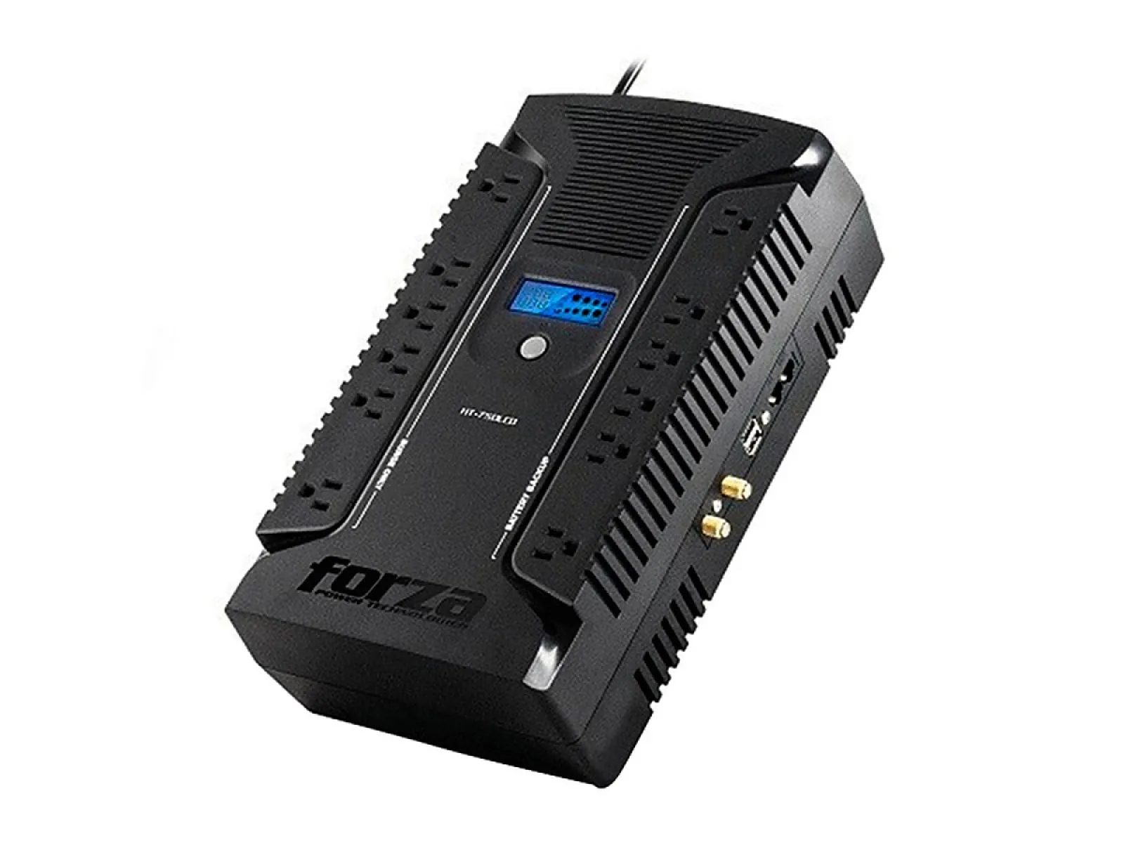 Forza - UPS - Línea interactiva - 450 vatios - 750 VA-AC 110/120 V - 12 NEMA 2 USB