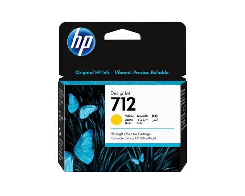 HP 712 - 29 ml - amarillo - original-DesignJet-cartucho de tinta-para DesignJet Studio, T210, T230, T250, T630, T650