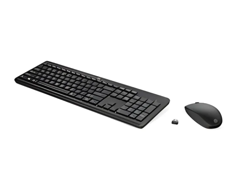 HP - Conjunto de teclado y Mouse - Inalámbrico - Negro