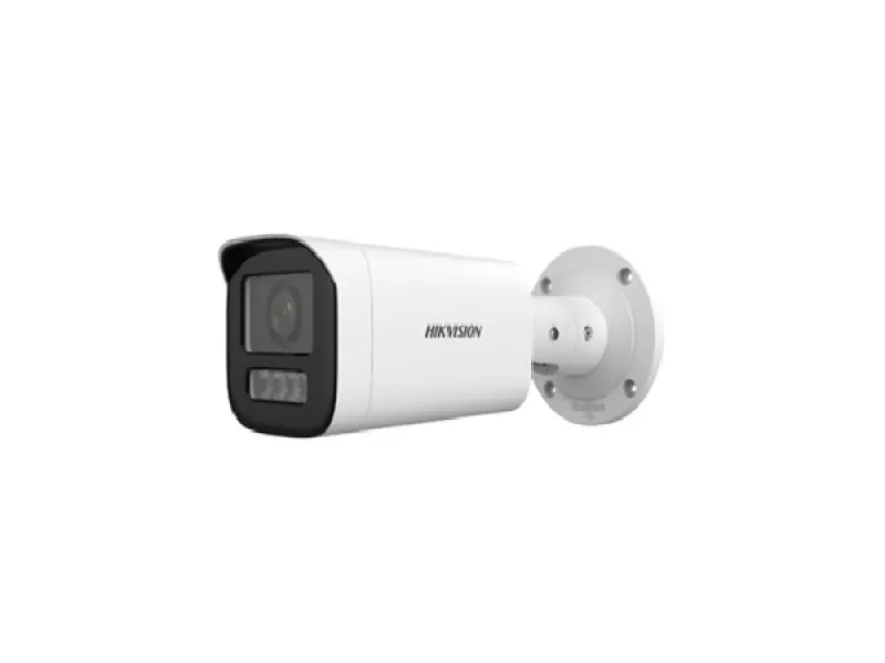 Hikvision 4MP Cámara de red tipo bala Dual Light MD 2.0 con objetivo varifocal - Micrófono incorporado - 4 MP - H.265+-Exterior-Objetivo varifocal motorizado 2.8 a 12 mm - 2560 × 1440-WDR 120DB-IP67