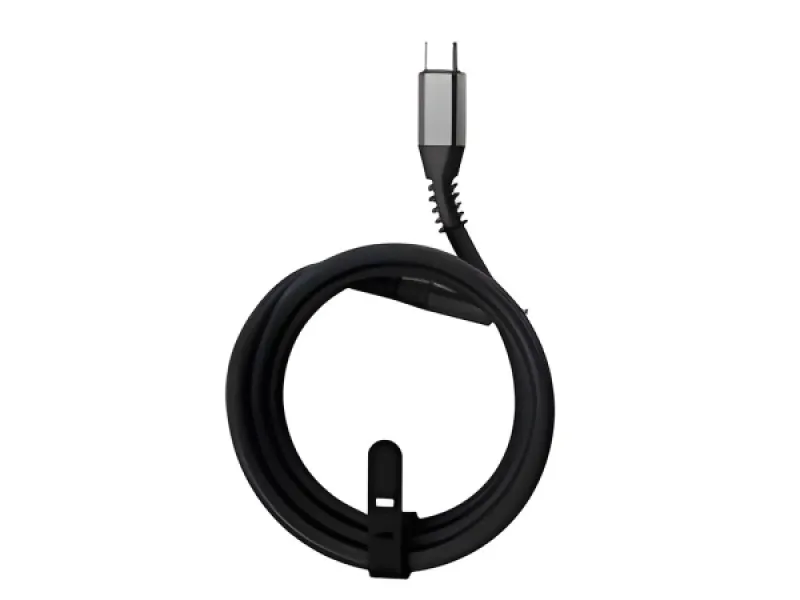 Klip Xtreme - Cable USB - 24 pines USB-C - 1 m - Negro - Carga rápida trenzada 60W