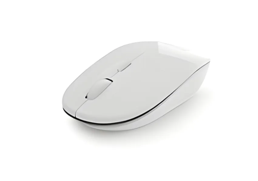 Klip Xtreme - Mouse - 2,4 GHz - Inalámbrico-Classic blanco - 4 botones 1600dpi