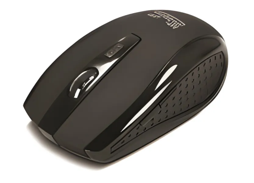 Klip Xtreme Klever KMW-340 - Mouse - óptico - 6 botones-inalámbrico - 2.4 GHz-receptor inalámbrico USB-negro
