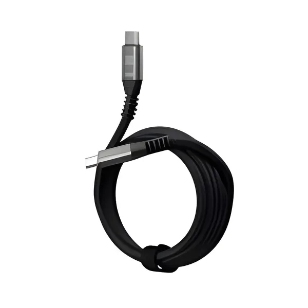 Klip Xtreme - Cable USB - 24 pines USB-C - 3 m - Negro - Carga rápida trenzada 100W