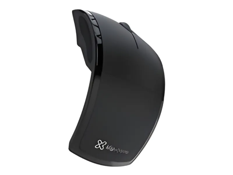 Klip Xtreme Lightflex KMW-375 - Mouse - ergonómico - óptico - 3 botones-inalámbrico - 2.4 GHz-receptor inalámbrico USB-negro