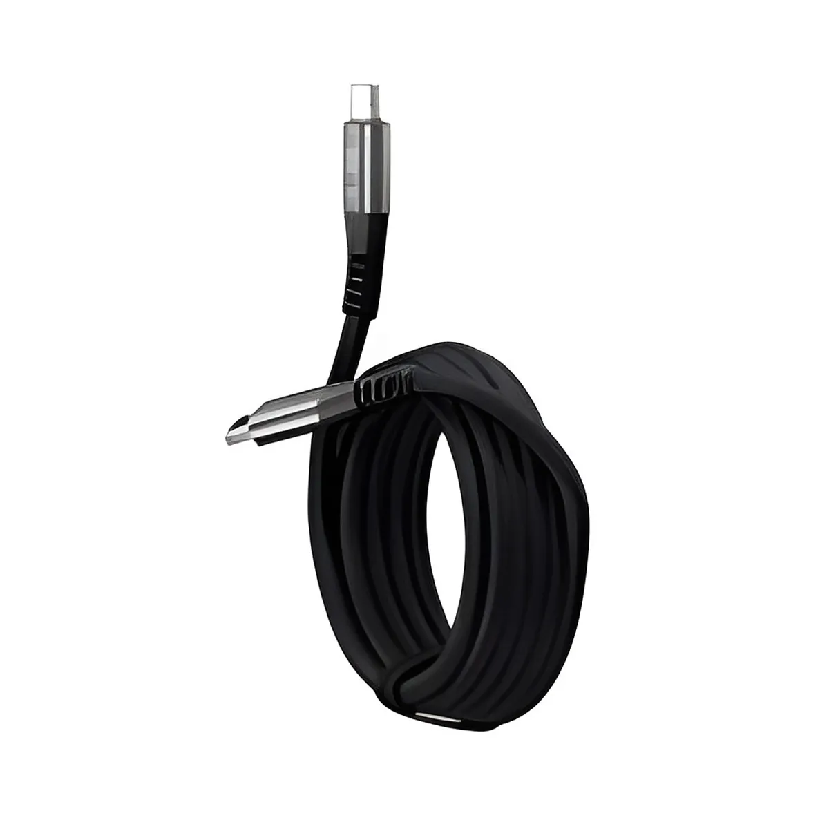 Klip Xtreme - Cable USB - USB-C de 24 pines - 3 m - Negro - Carga rápida trenzada de 100 W y 10 Gbps