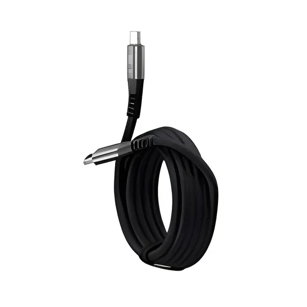 Klip Xtreme - Cable USB - USB-C de 24 pines - 3 m - Negro - Carga rápida trenzada de 100 W y 10 Gbps