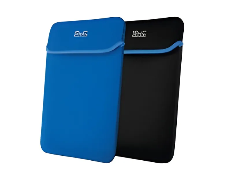 Klip Xtreme - Funda para portátil - 14,1 in - Negro azul-neopreno reversible