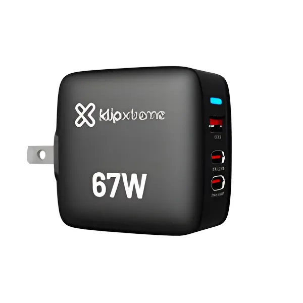 Cargador de Pared KX 67W KMC-500 2xUSB-C PD3.0 + USB-A QC3.0 GAN