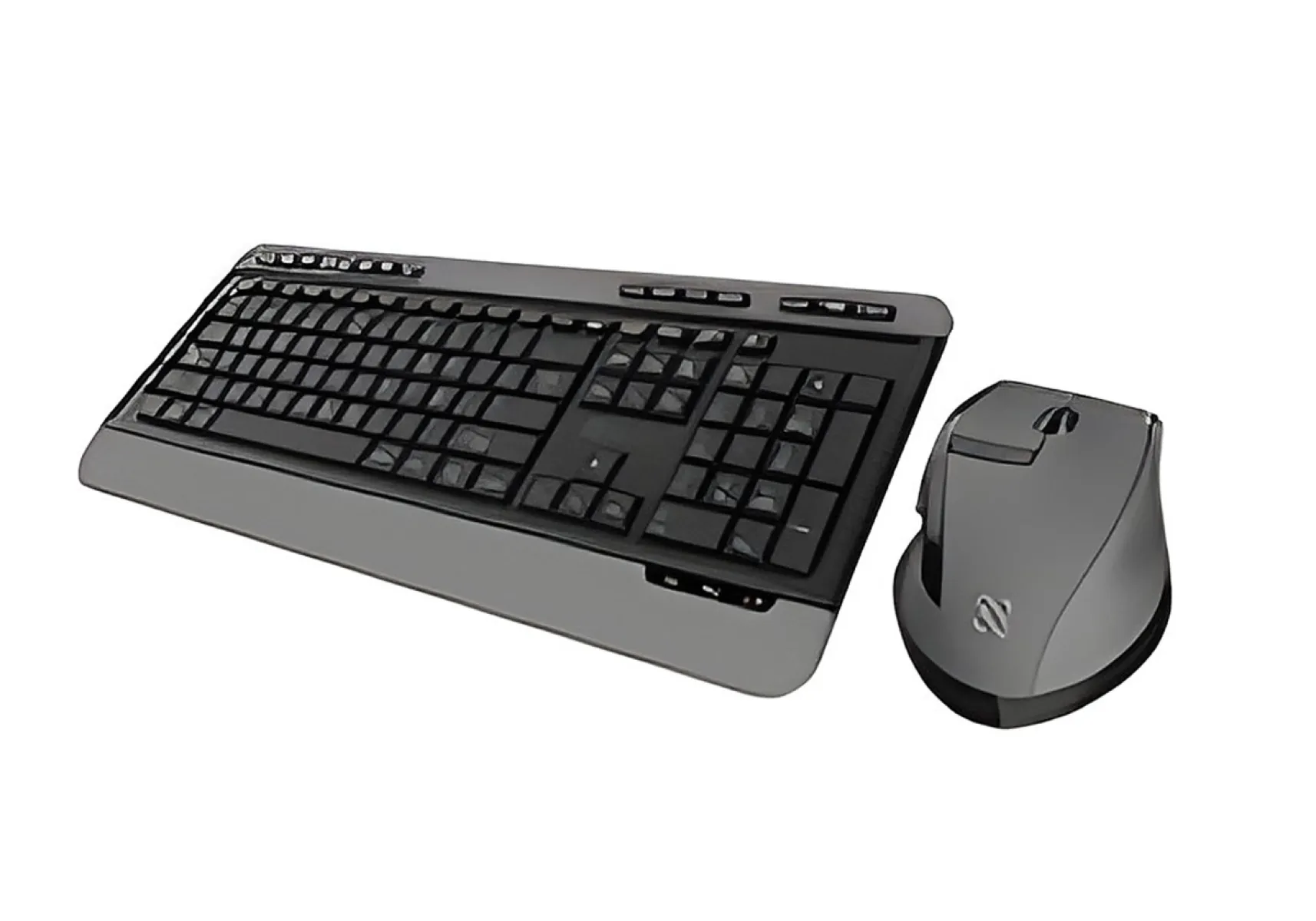 Klip Xtreme - Set de teclado y Mouse - Español - Inalámbrico - 2,4 GHz - Negro y gris
