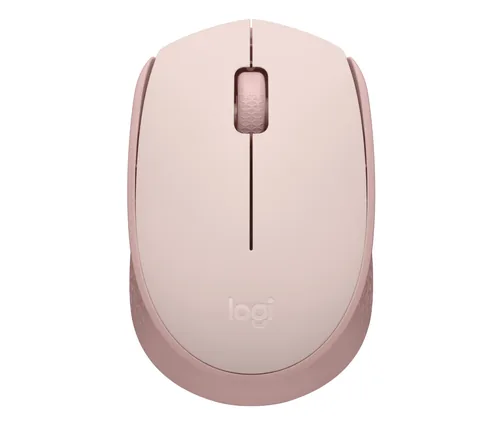 Logitech M170 Wireless Mouse, Ambidextrous, Rose - Mouse - diestro y zurdo - óptico - 3 botones-inalámbrico - 2.4 GHz-receptor inalámbrico USB-rosa