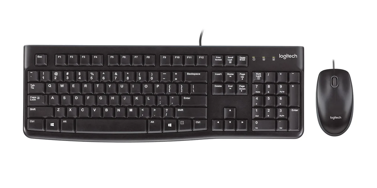 Logitech Desktop MK120 - Juego de teclado y Mouse - USB
