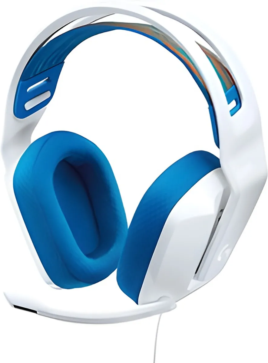 Logitech G G335 Wired Gaming Headset - Audífono - tamaño completo - cableado-conector de 3,5 mm-blanco-certificado Discord