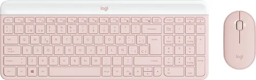 Logitech - Set de teclado y Mouse - Español - Wireless-Rose