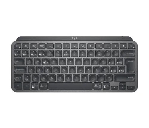 Logitech MX Keys Mini - Teclado - Inalámbrico - Español-USB / Bluetooth-Ergonomic Design-Grafito