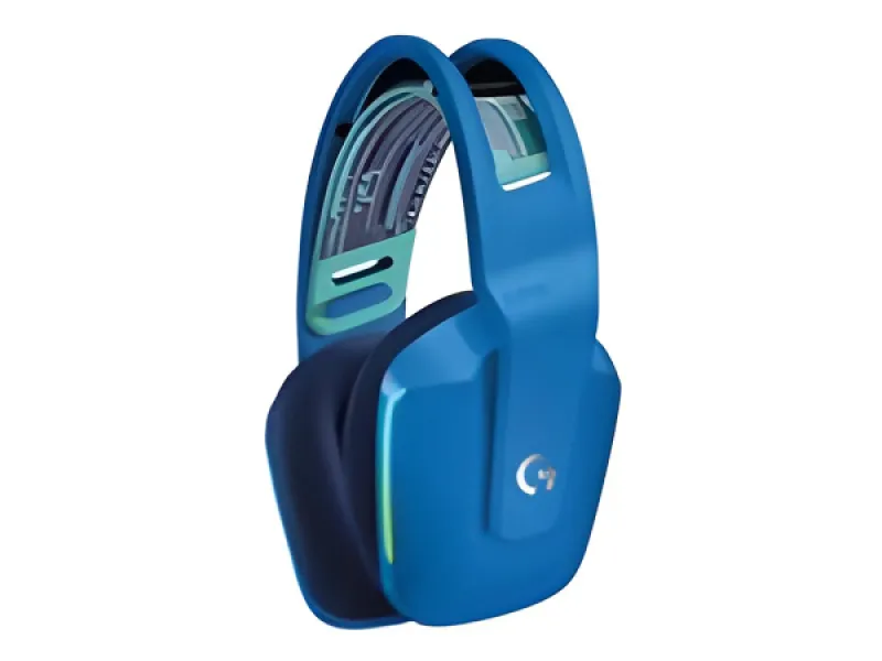 Logitech G733 LIGHTSPEED Wireless RGB Gaming Headset - Audífono - 7.1 canales - tamaño completo - 2,4 GHz-inalámbrico-azul