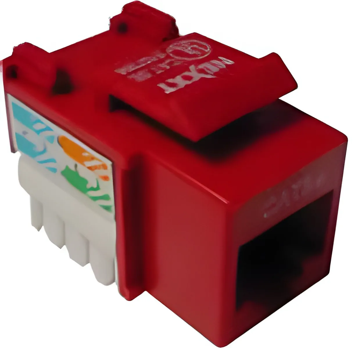 Nexxt - Inserto modular - RJ-45 - rojo - 1 puerto