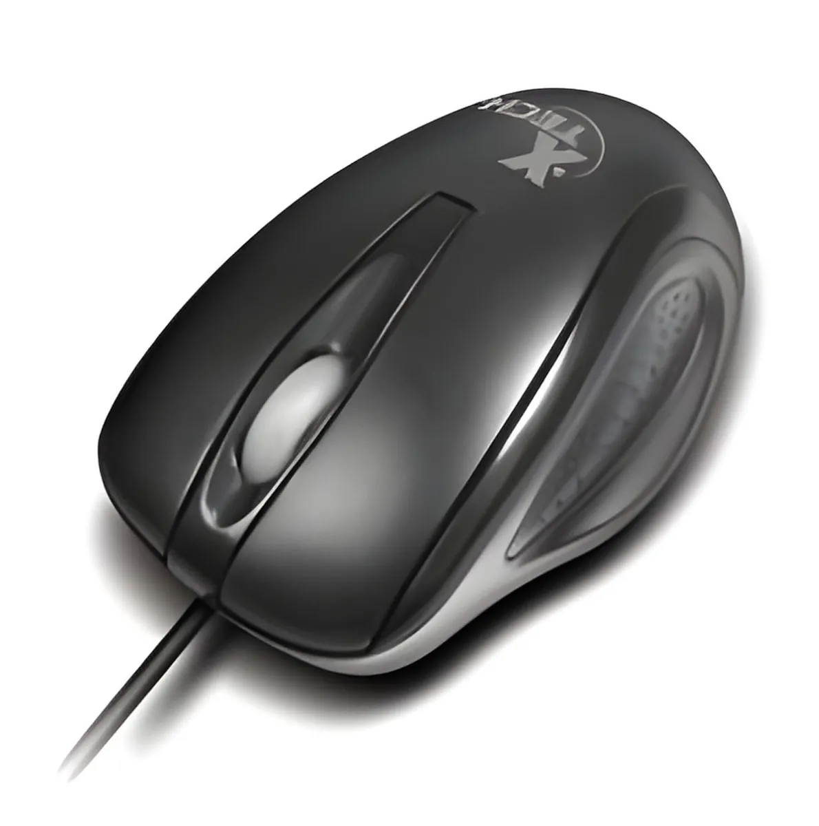 XTech XTM-175  - Mouse - USB - Cableado-Negro-Optico