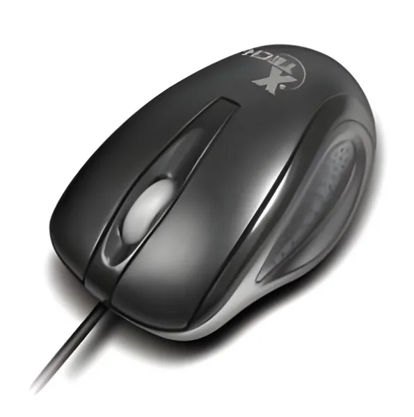 XTech XTM-175  - Mouse - USB - Cableado-Negro-Optico