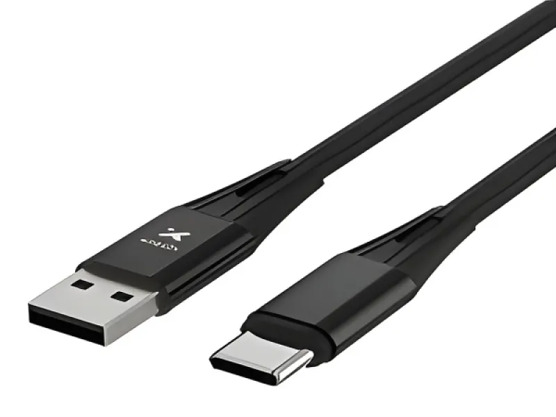 Xtech - Cable USB - 4 pines USB Tipo A - 24 pines USB-C - 1,8 m - Negro - Trenzado-XTC - 512