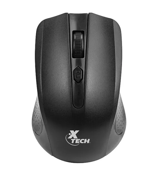 Xtech - Mouse - 2,4 GHz - Inalámbrico - Todo negro - 1600 ppp XTM - 310BK