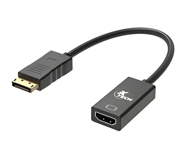 Xtech - Adaptador de pantalla - DisplayPort de 20 pines - HDMI Tipo A de 19 pines-Negro-Dis Pt (m) a HDMI (f) XTC - 378