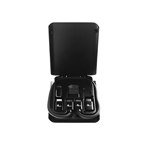 Xtech - Kit de cables USB tipo C - USB-C de 24 pines - USB tipo C con adaptador USB A-Micro USB-Lightning - 29 cm-Negro-XTC - 570