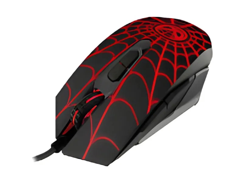 Xtech - XTM-M520SM - Mouse - USB-Con cable-negro y rojo-Gaming Spider-Man