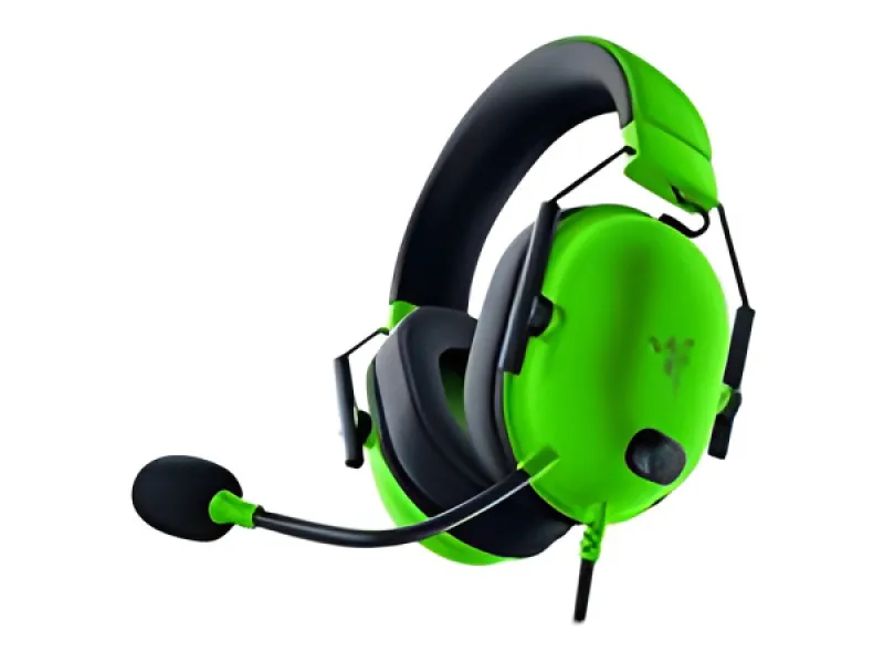 Razer BlackShark V2 X - Audífono - tamaño completo - cableado-conector de 3,5 mm-aislamiento de ruido-verde razer