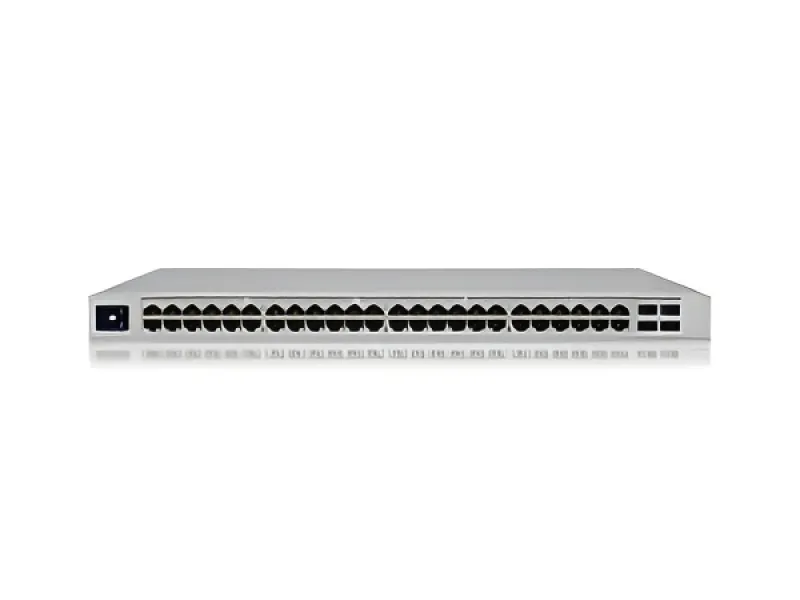 Ubiquiti UniFi Switch USW-PRO-48-POE - Switch - Gestionado - 48 x 10/100/1000 (40 PoE+, 8 PoE++) + 4 x 10Gb Ethernet SFP+-montaje en rack-PoE++ (600 W)-CA 120/230 V / DC 11,5/52 V