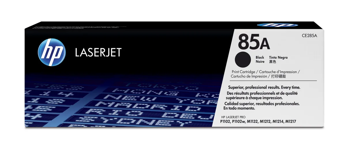 HP 85A - Negro - Original - LaserJet - Cartucho de Tóner (CE285A) - Para LaserJet Pro M1132 MFP, M1212nf MFP, M1217nfw MFP, P1102, P1102s, P1102W, P1109, P1109W