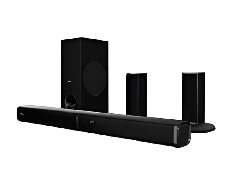 Klip Xtreme - Barra de sonido - Negro - Subwoofer inalámbrico 5.1 canales