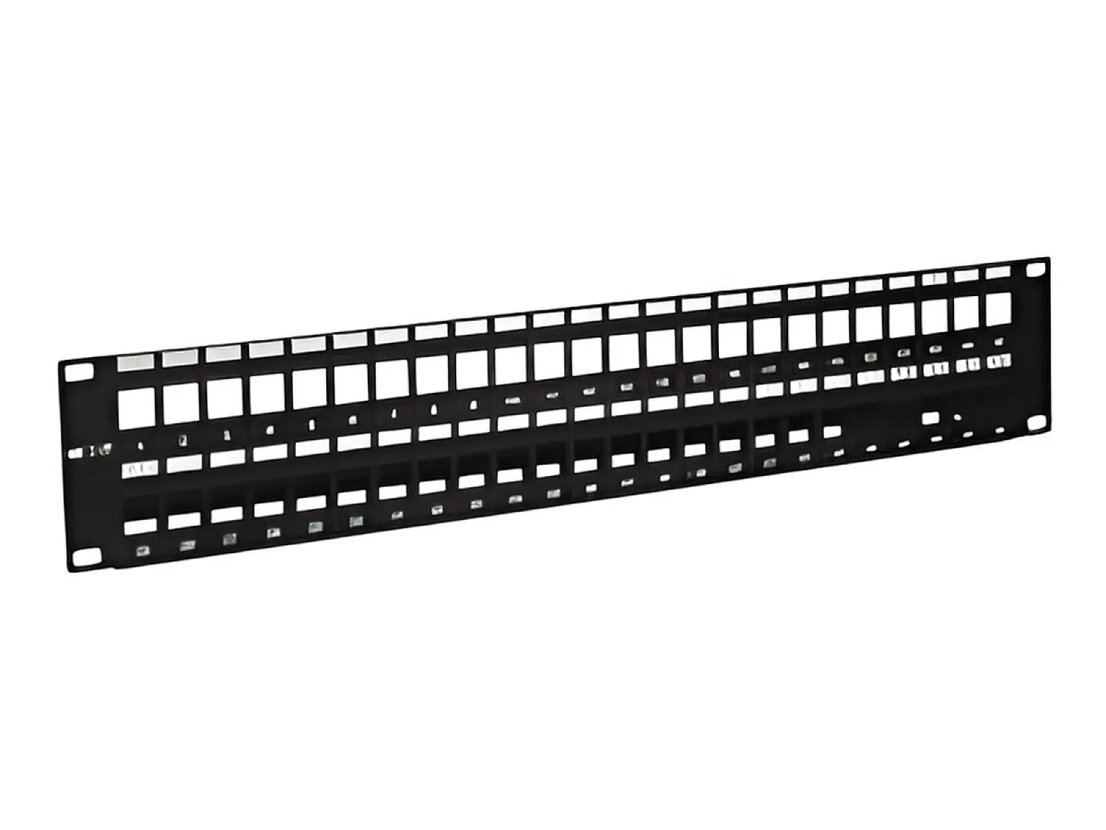 Nexxt - Tablero de conexiones - instalable en bastidor - negro, RAL 9005 - 2U - 19"-48 puertos