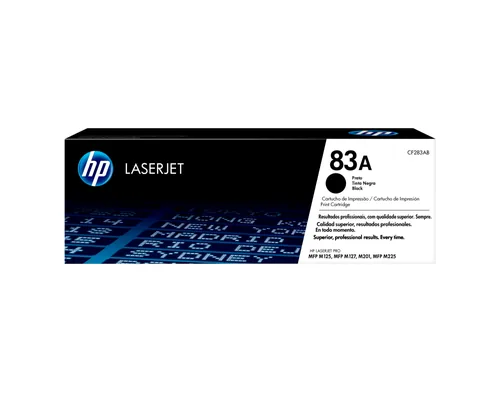 HP 83A - Negro - Original - LaserJet - Cartucho de Tóner (CF283A) - Para LaserJet Pro M201, M202, MFP M125, MFP M127, MFP M225
