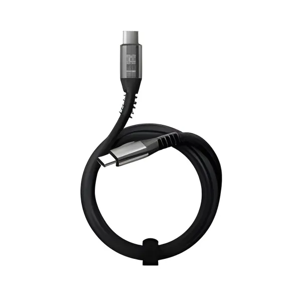 Klip Xtreme - Cable USB - USB-C de 24 pines - 1,8 m - Negro - Carga rápida trenzada 240W 40Gbps