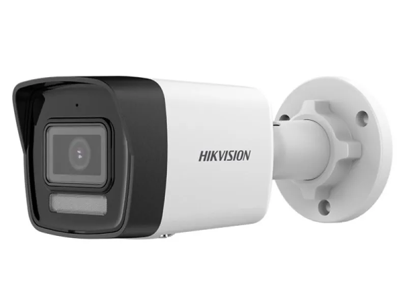 Hikvision 6MP Cámara de red tipo bala fija inteligente híbrida  - Micrófono incorporado - 6MP - Exterior-H.265+-Focal fija 2.8mm - 3200 × 1800-DWDR-IP67-Micro SD