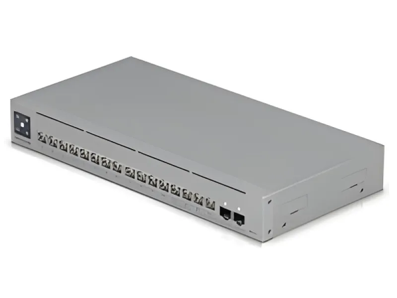 Ubiquiti - Switch - USW-Pro-Max-16 - 16 puertos - 12 Gigabit Ethernet - 2 puertos SFP+