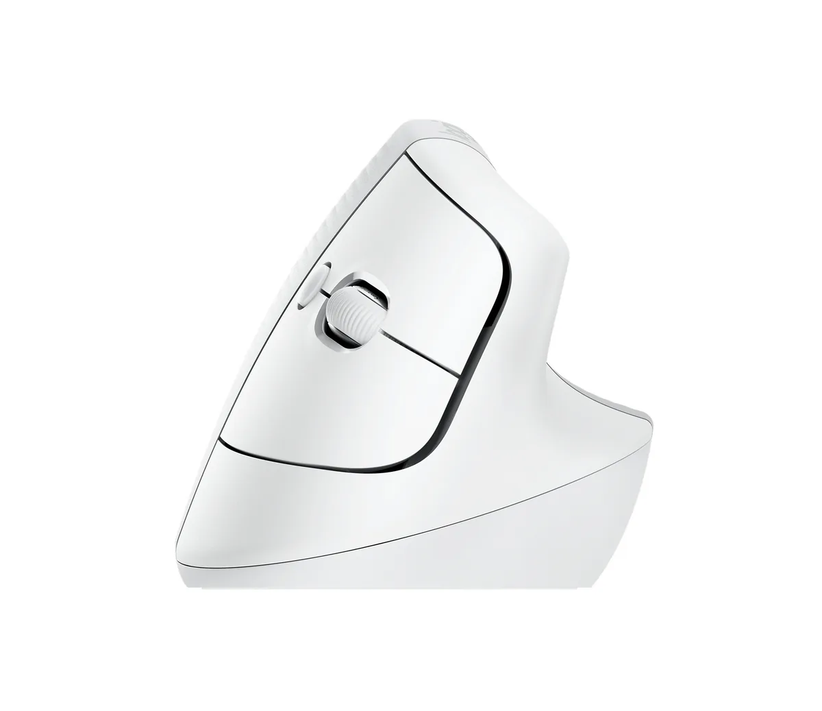 Logitech Lift Vertical Ergonomic Mouse - Mouse vertical - ergonómico - 6 botones-inalámbrico - 2.4 GHz, Bluetooth-receptor de USB Logitech Logi Bolt-blanco hueso