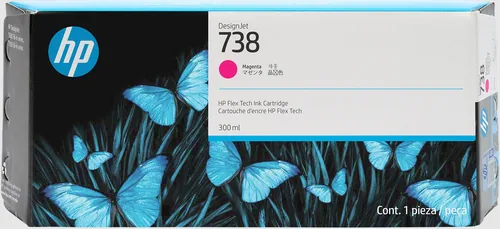 HP - 738 - Cartucho de tinta - Magenta - 300 ml