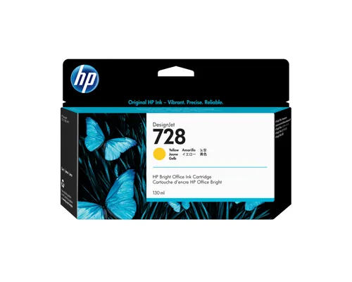 HP 728 - 130 ml - amarillo - original-DesignJet-cartucho de tinta-para DesignJet T730, T830