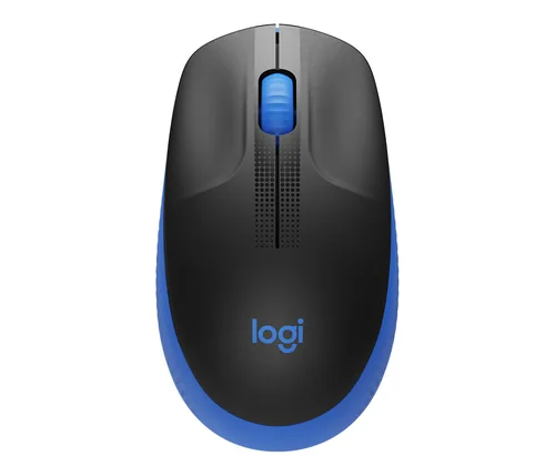 Logitech M190 - Mouse - óptico - 3 botones-inalámbrico-receptor inalámbrico USB-azul