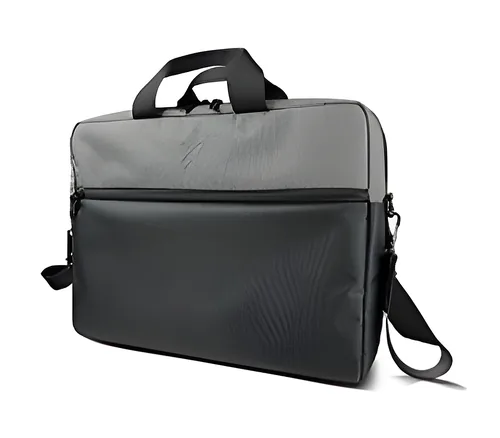 Klip Xtreme - Maletín para portátil - 15,6" - 100% poliéster-Negro y gris-KNC - 041