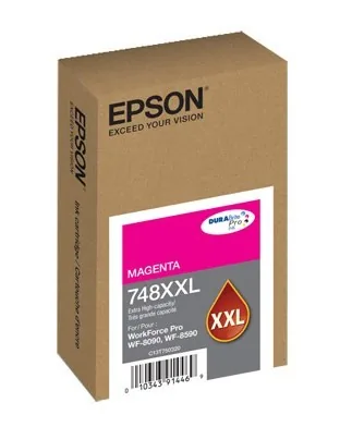 Epson 748XXL - XL - magenta - original-blíster con alarmas de RF/acústica-cartucho de tinta-para WorkForce Pro WF - 6090, WF - 6590, WF - 8090, WF - 8090 D3TWC, WF - 8590, WF - 8590 D3TWFC