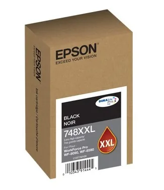 Epson 748XXL - XL - Negro - original-blíster con alarmas de RF/acústica-cartucho de tinta-para WorkForce Pro WF - 6090, WF - 8090, WF - 8590