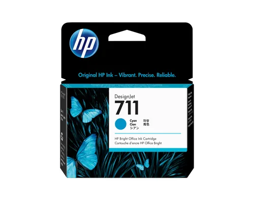 HP 711 - 29 ml - cián - original - Cartucho de tinta DesignJet - para DesignJet T100, T120, T120 ePrinter, T125, T130, T520, T520 ePrinter, T525, T530