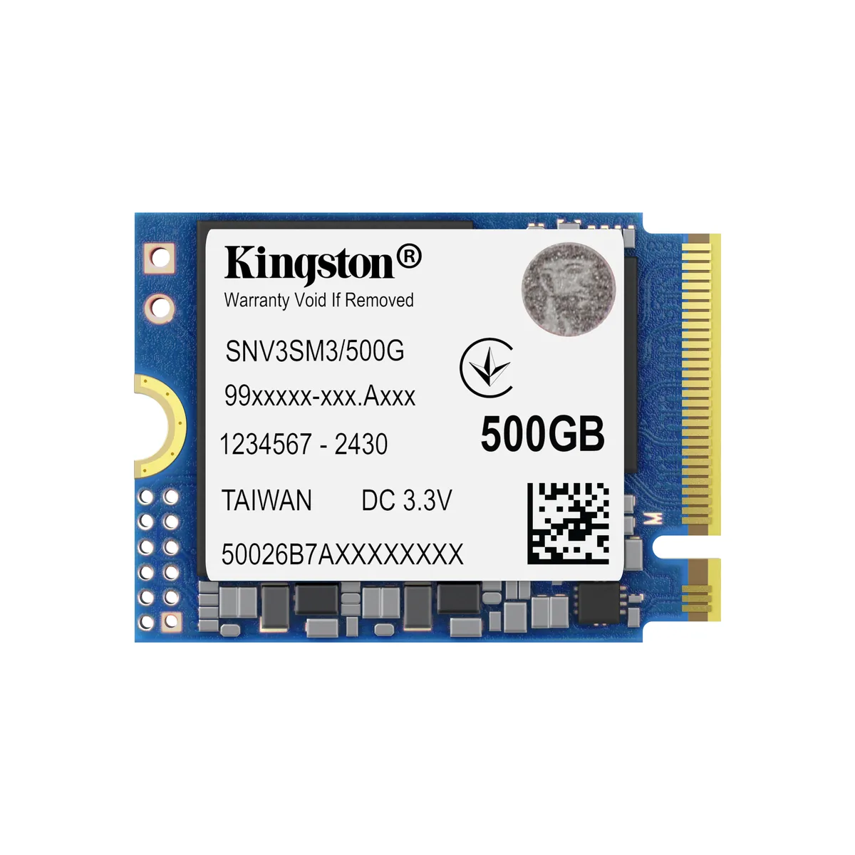 Kingston - Disco duro interno - 500 GB - M.2 2230-Unidad de estado sólido-NV3 M.2 2230 PCIe 4.0 NVMe