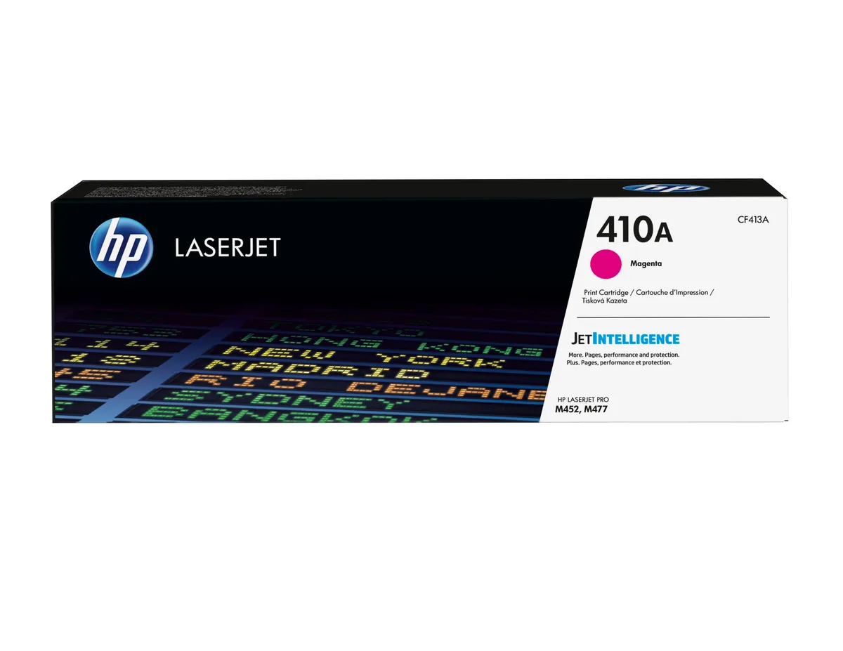 HP 410A - Magenta - Original - LaserJet - Cartucho de Tóner (CF413A) - Para Color LaserJet Pro M452, MFP M377, MFP M477